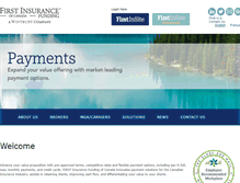 Tablet Screenshot of firstinsurancefunding.ca